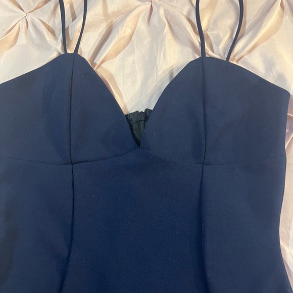 Missguided indigo blue body con mini - Picture 3 of 7